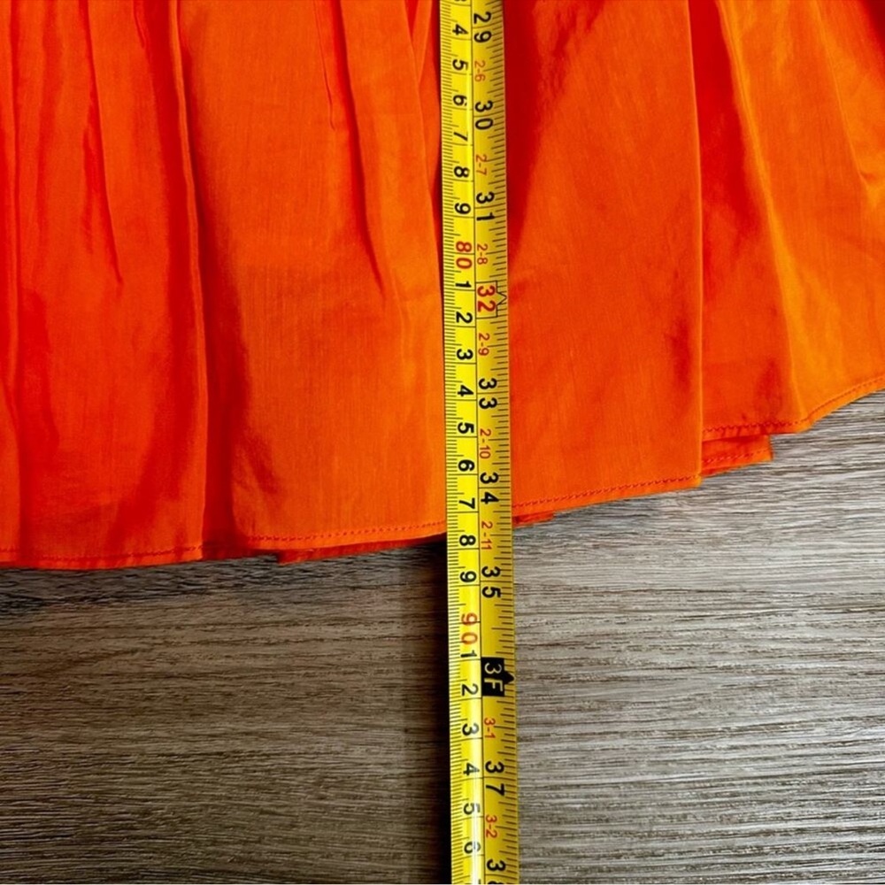 Robert Rodriguez Orange Silk Ling Sleeve Dress With Belt Size 2 NWT - Picture 11 of 13